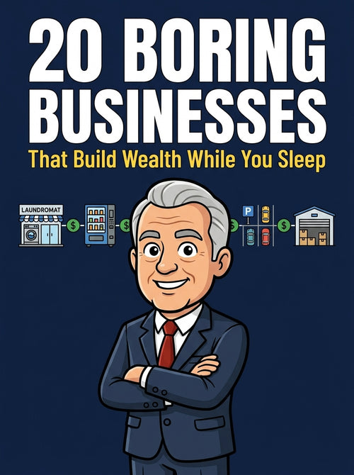 BORING BUSINESSES THAT PAY YOU WHILE YOU SLEEP